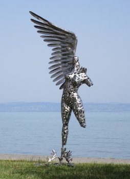 Huge angel sculpture for garden